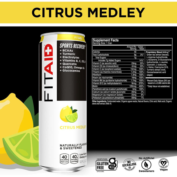 FITAID® Sabor Citrus Medley - Bebida de Recuperación Deportiva